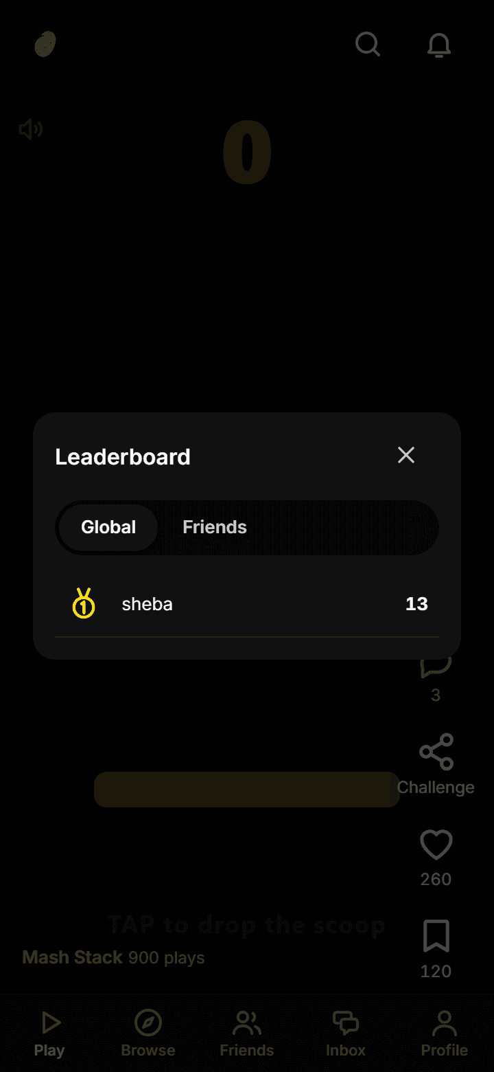 A game's leaderboard with numbered gold, silver and copper medals on the top three